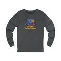 Certified Button Masher Long Sleeve Tee | Funny Gamer Cartoon Mascot Shirt