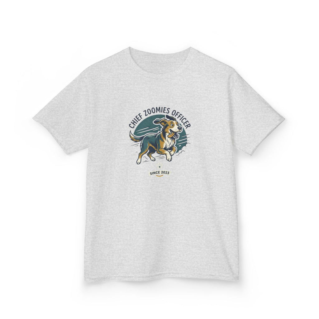 Chief Zoomies Officer Kids Tee | Funny Youth Dog Graphic