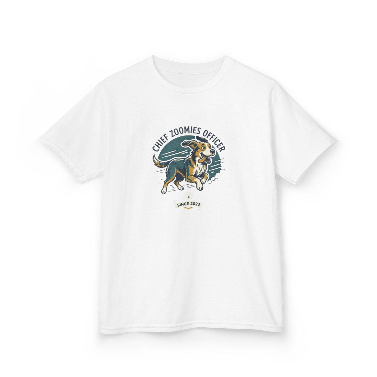 Chief Zoomies Officer Kids Tee | Funny Youth Dog Graphic