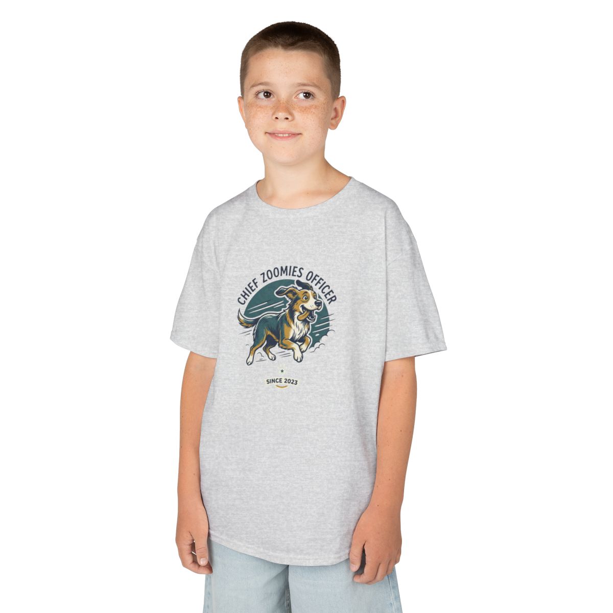 Chief Zoomies Officer Kids Tee | Funny Youth Dog Graphic