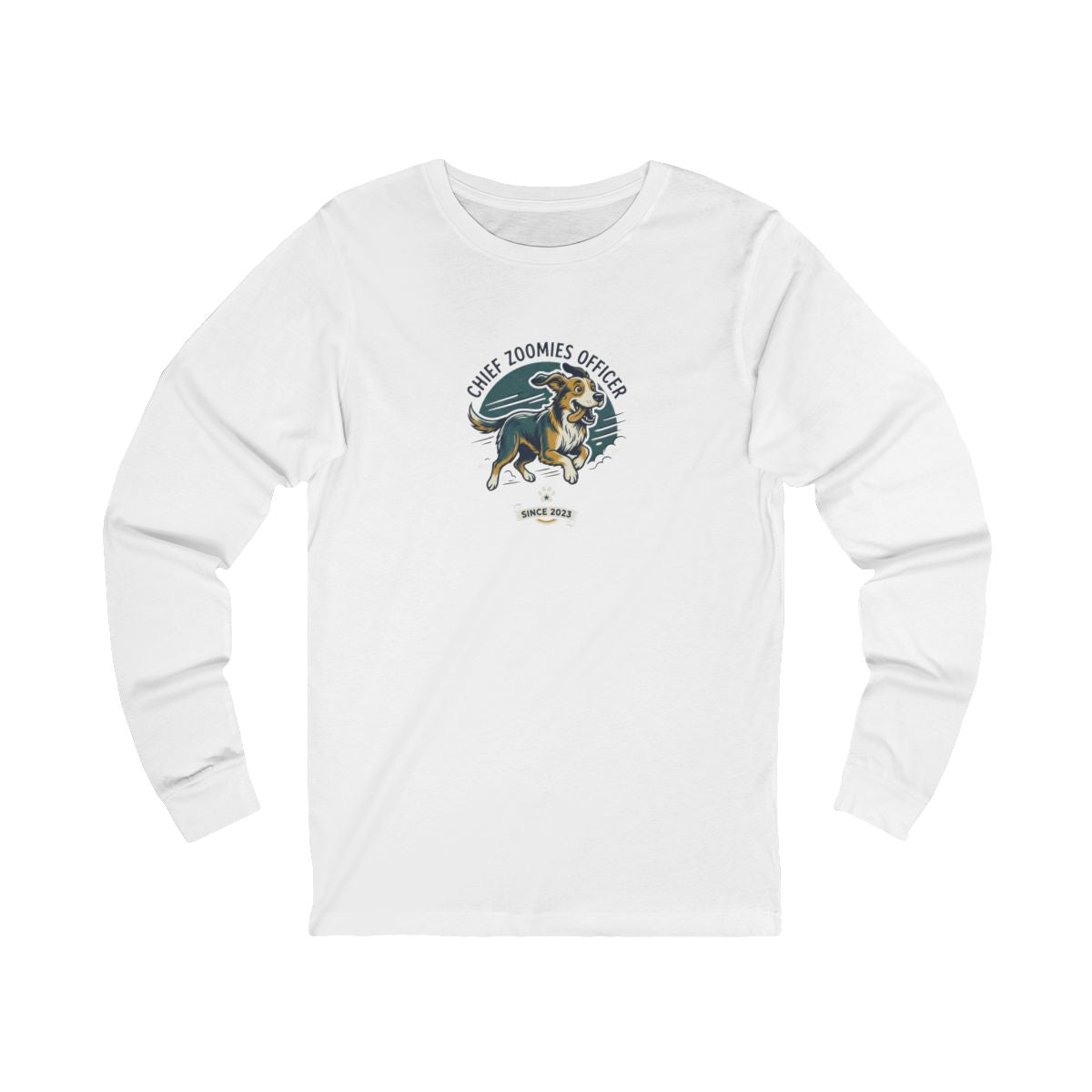 Chief Zoomies Officer Long Sleeve Tee | Funny Dog Lover Graphic Shirt
