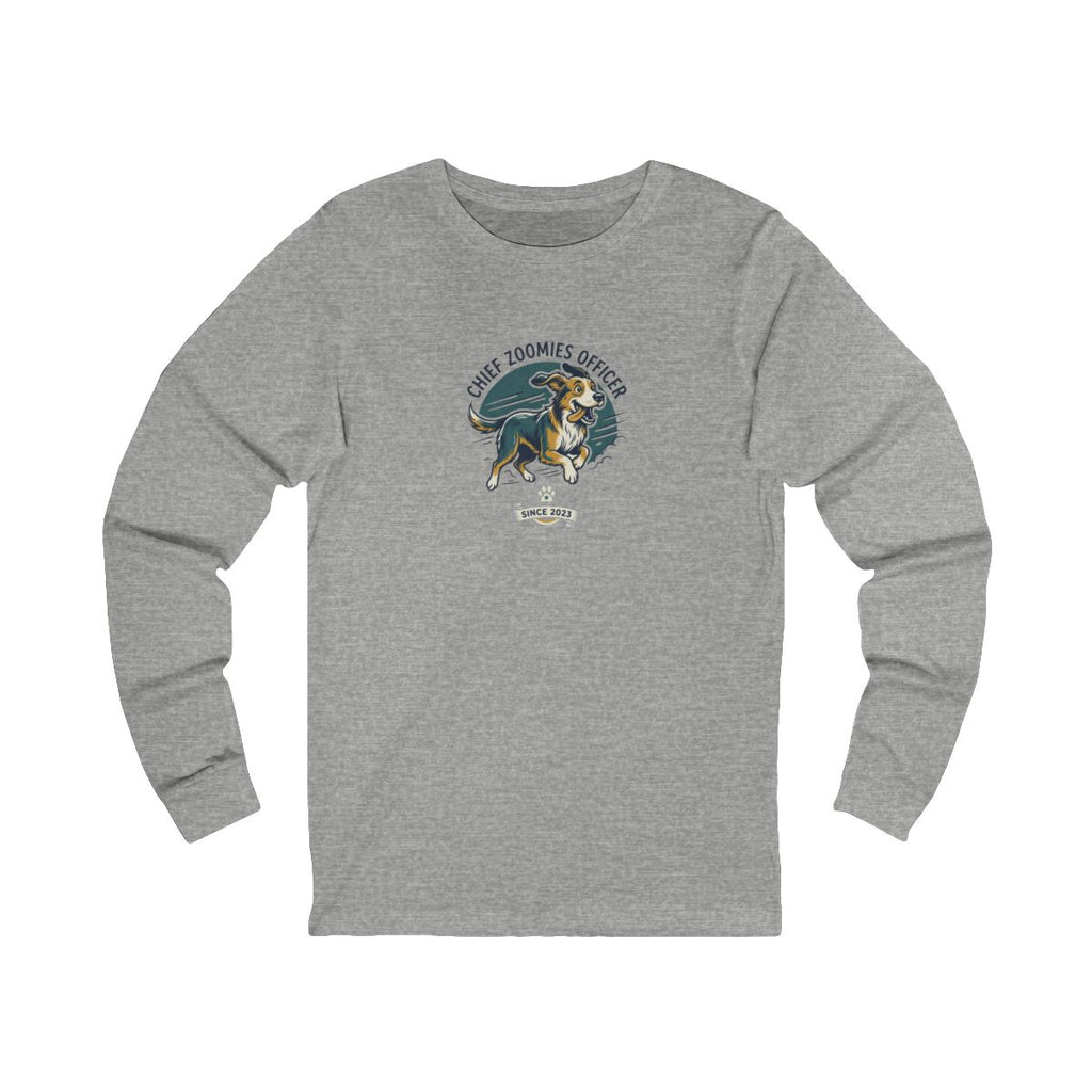 Chief Zoomies Officer Long Sleeve Tee | Funny Dog Lover Graphic Shirt