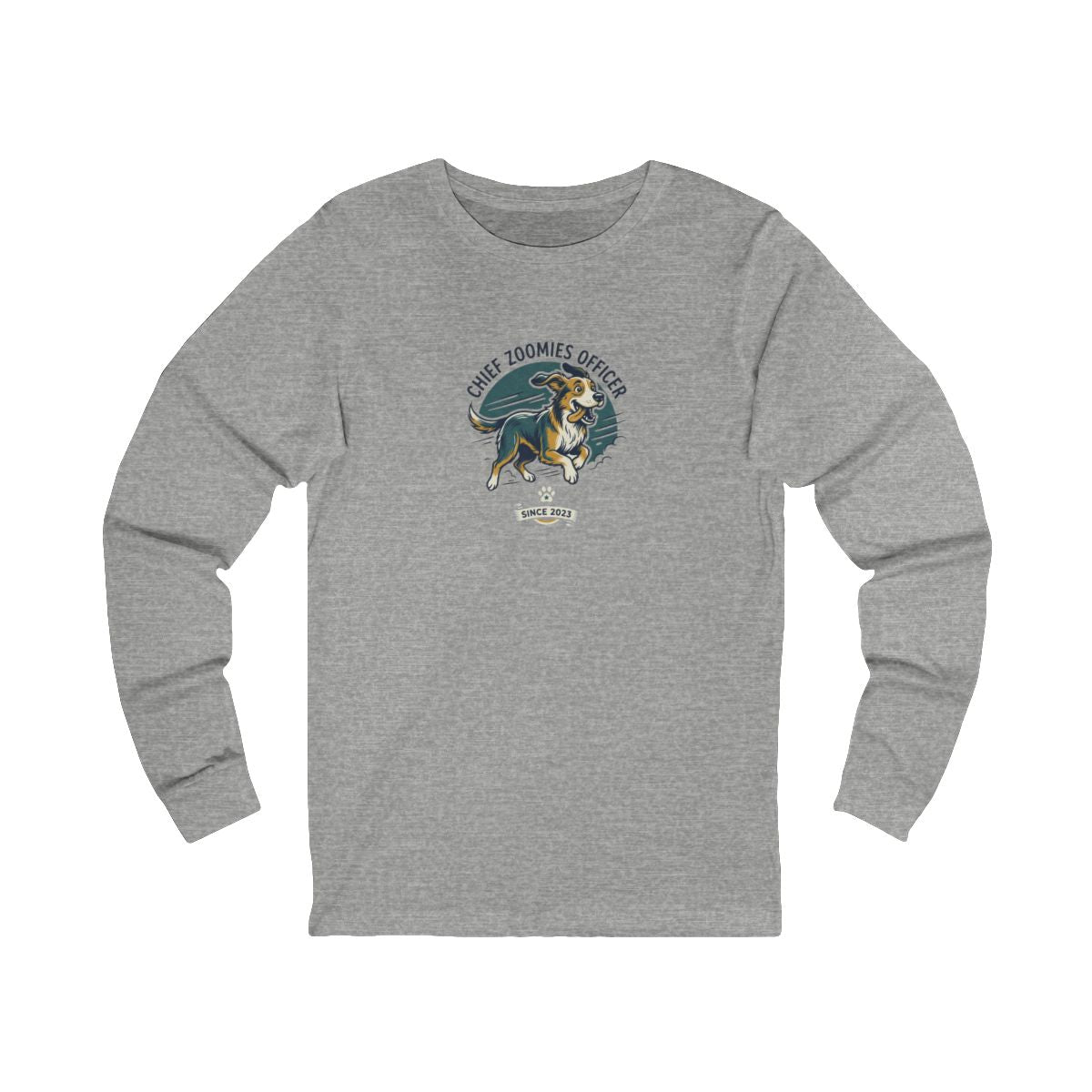 Chief Zoomies Officer Long Sleeve Tee | Funny Dog Lover Graphic Shirt