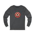 Chirp Responsibly Long Sleeve Tee | Funny Hockey Badge Shirt