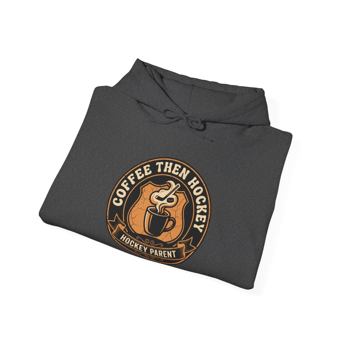 Coffee Then Hockey Hoodie | Funny Hockey Parent Shirt