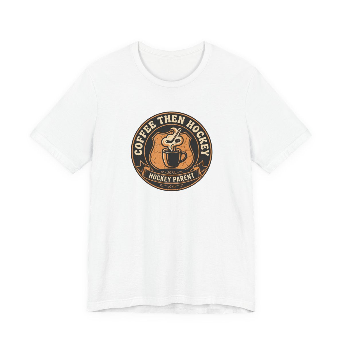 Coffee Then Hockey Tee | Funny Hockey Parent Shirt