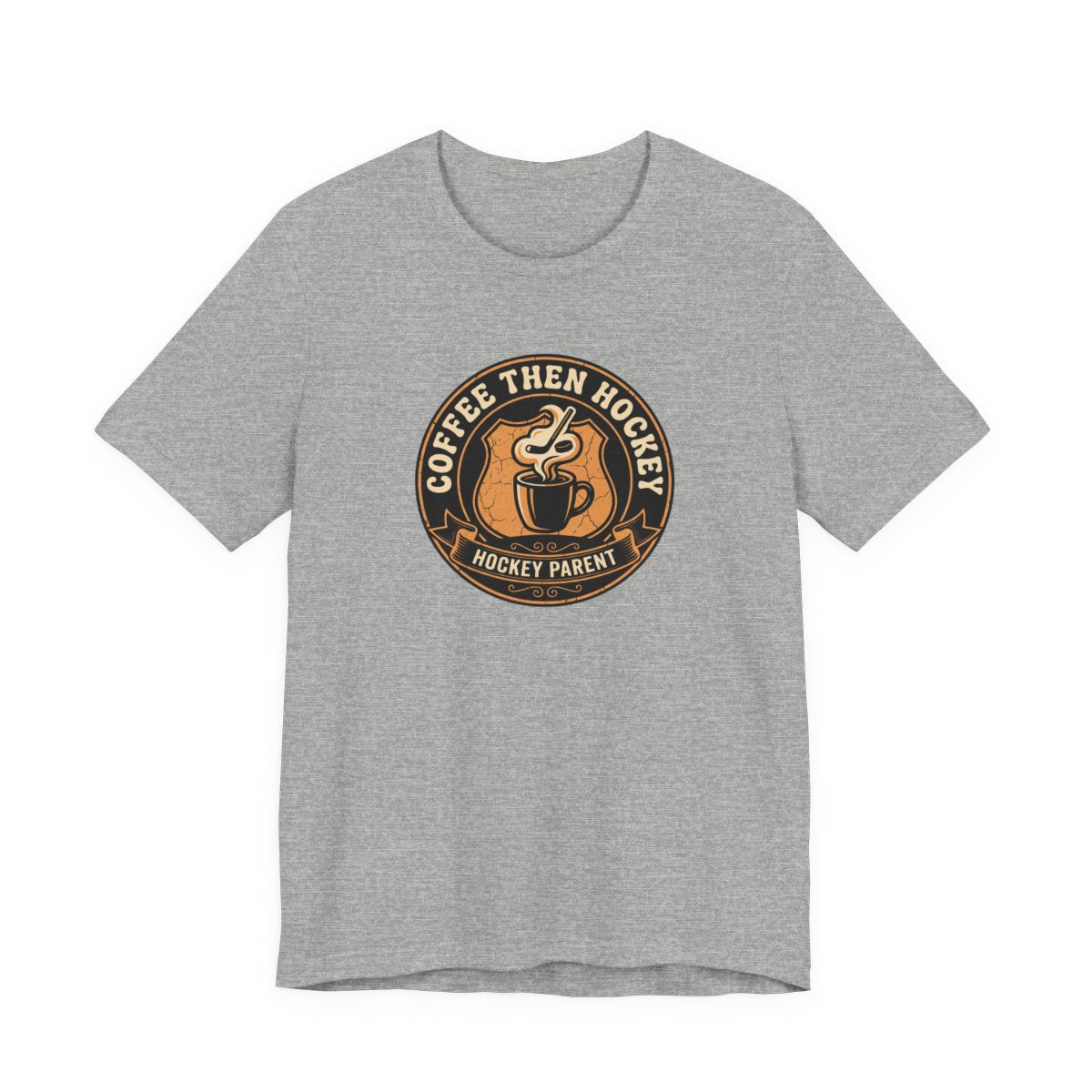Coffee Then Hockey Tee | Funny Hockey Parent Shirt
