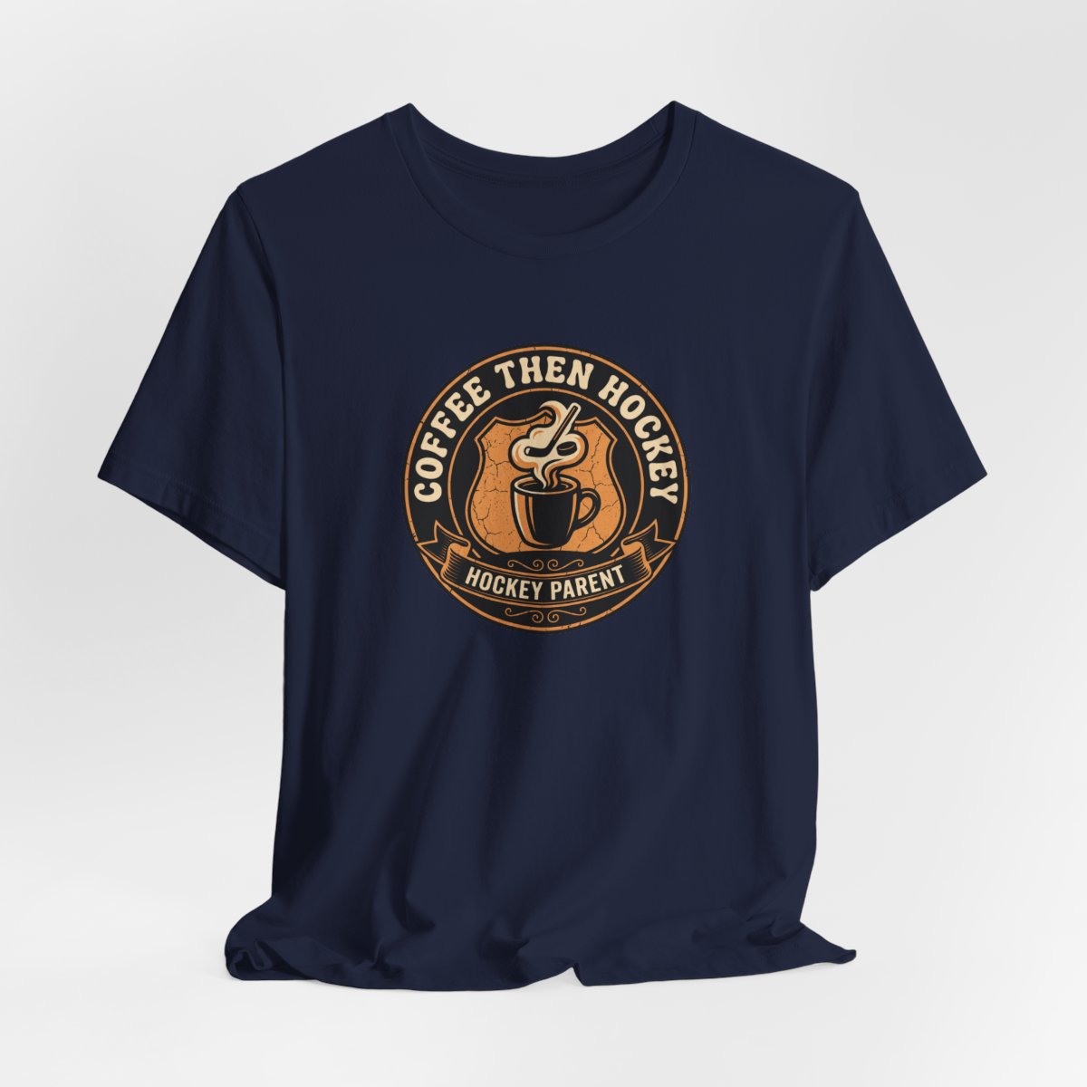 Coffee Then Hockey Tee | Funny Hockey Parent Shirt