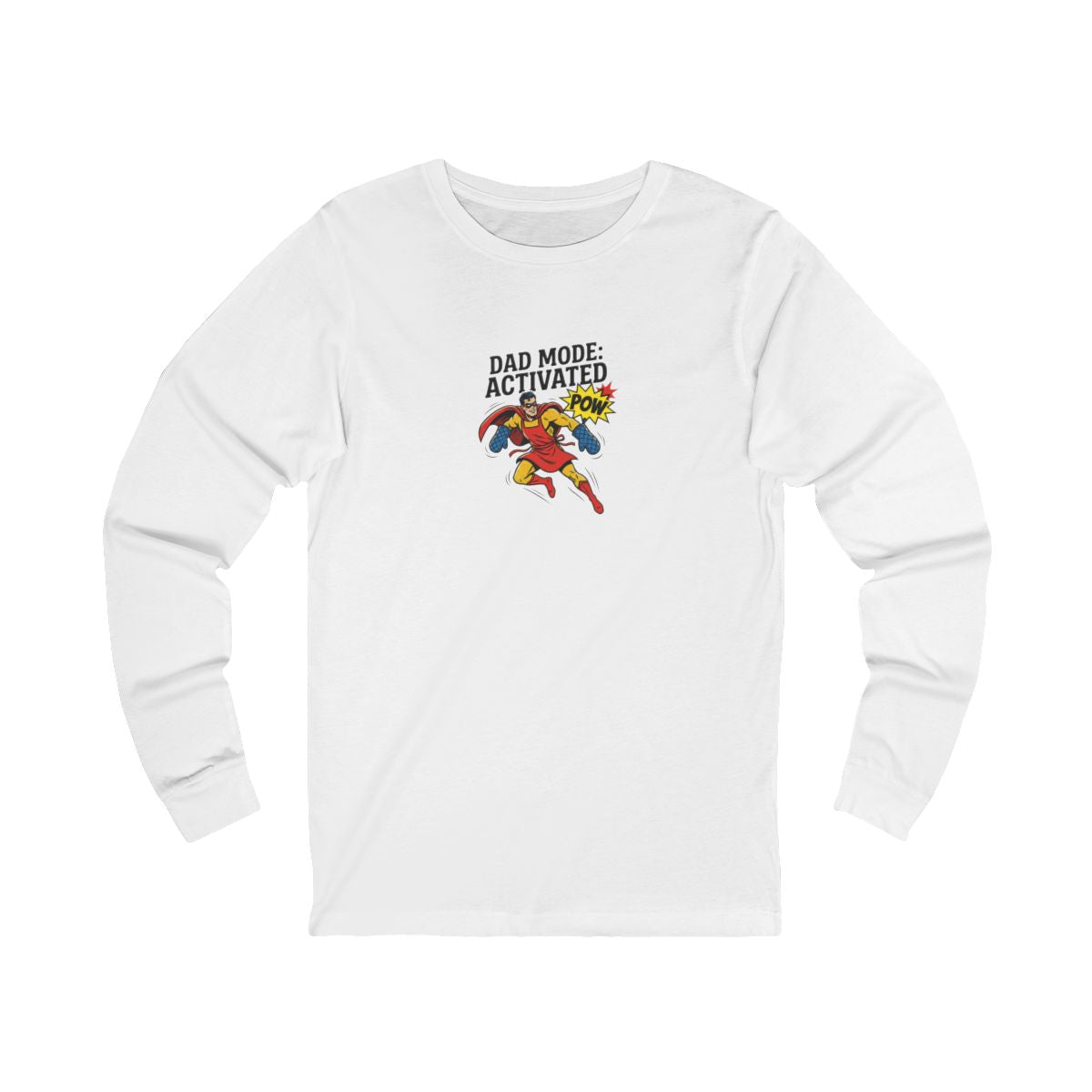 Dad Mode Activated Long Sleeve Tee | Funny Dad Superhero, Father's Day Gift
