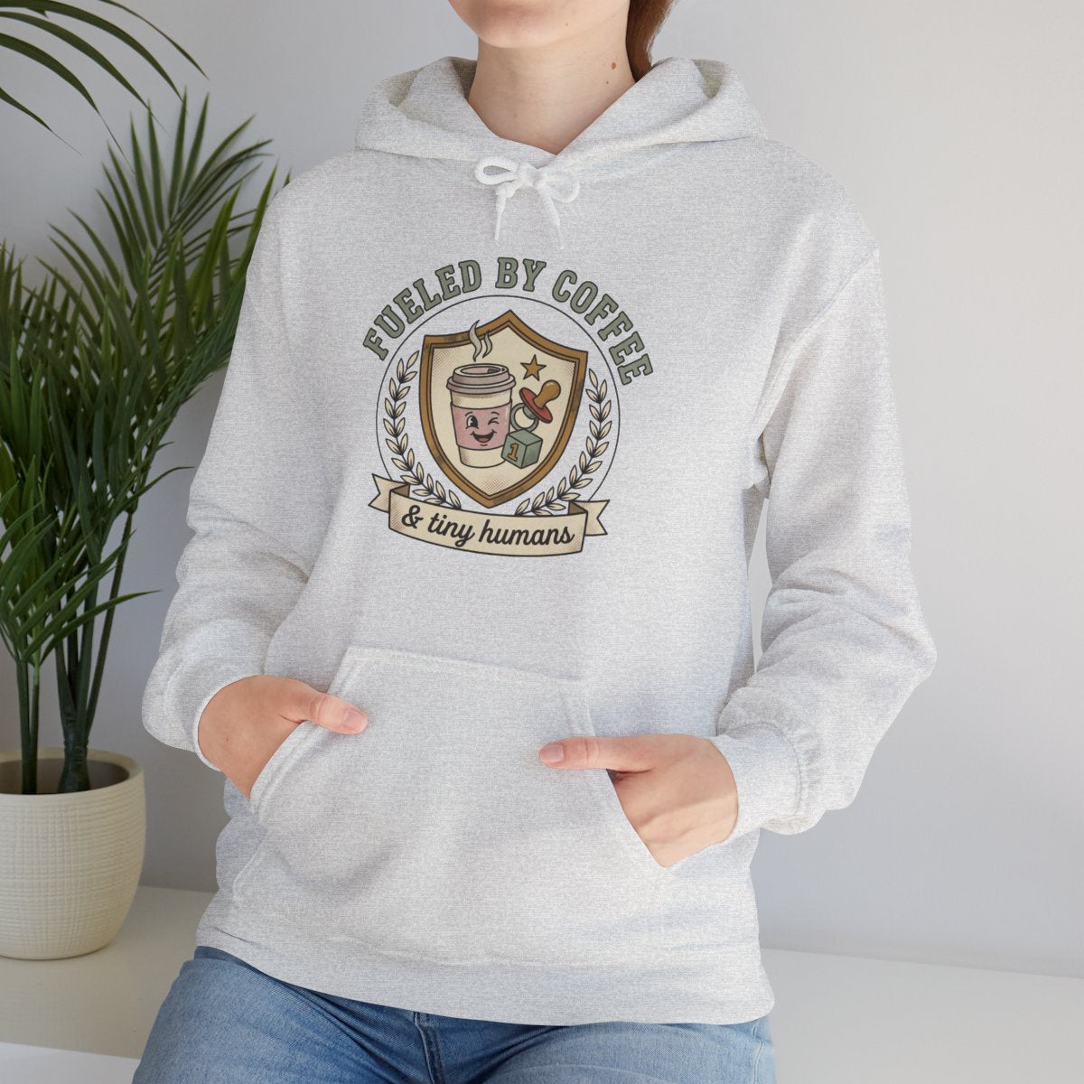 Fueled by Coffee and Tiny Humans Hoodie | Funny Mom Gift