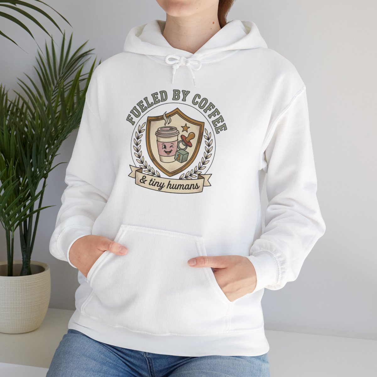 Fueled by Coffee and Tiny Humans Hoodie | Funny Mom Gift