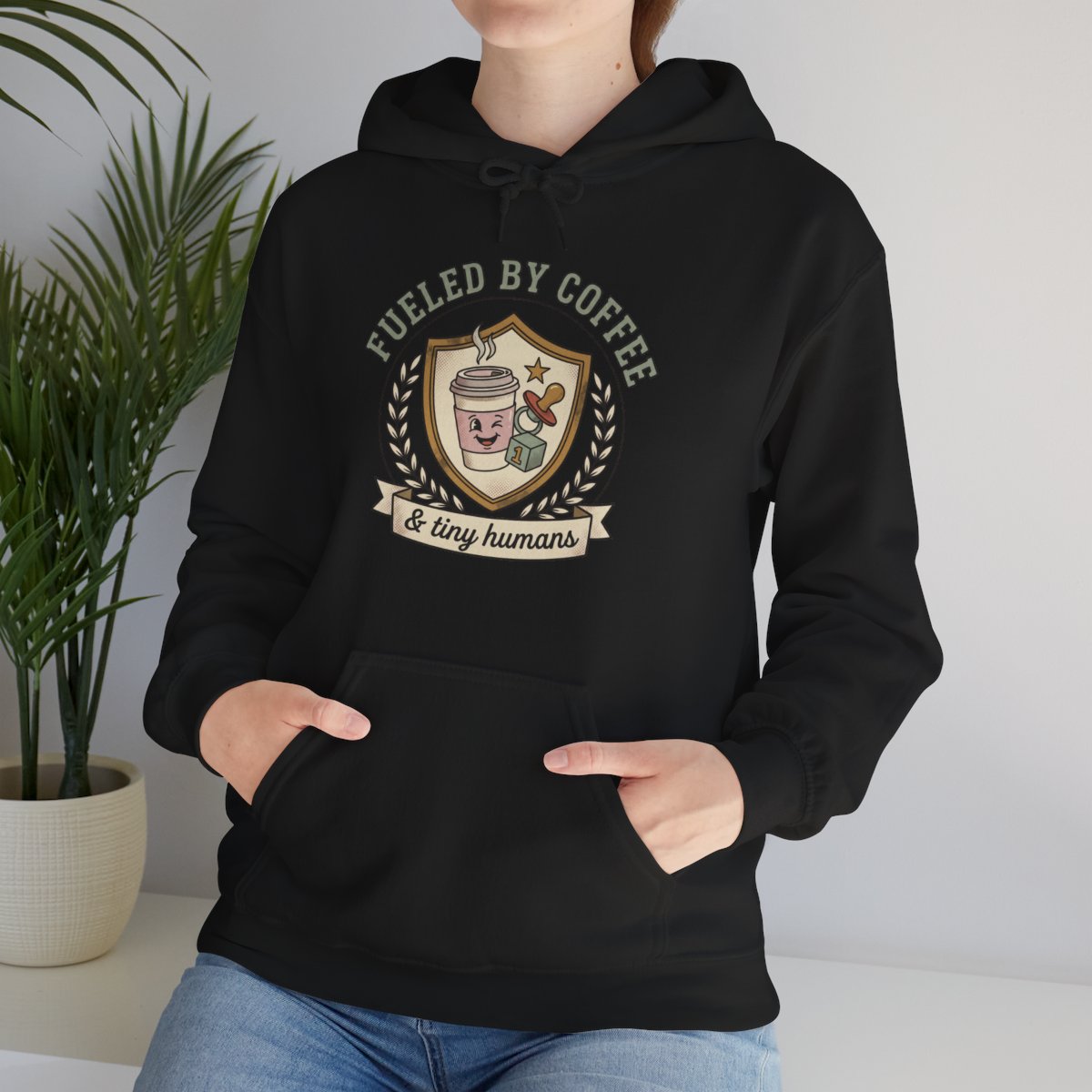 Fueled by Coffee and Tiny Humans Hoodie | Funny Mom Gift