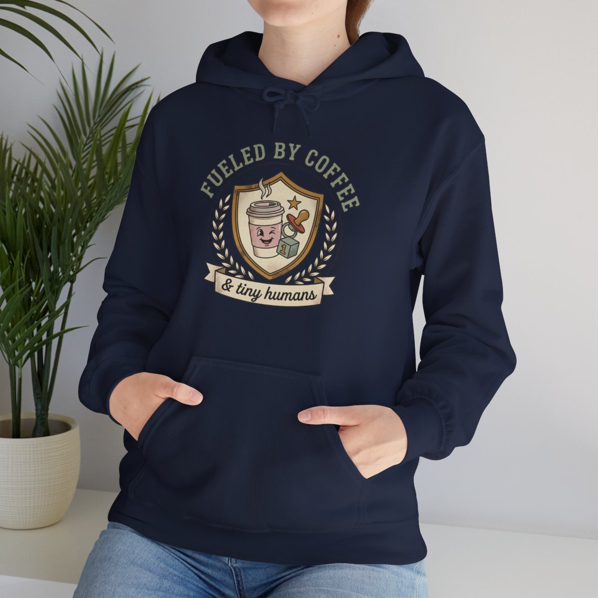Fueled by Coffee and Tiny Humans Hoodie | Funny Mom Gift