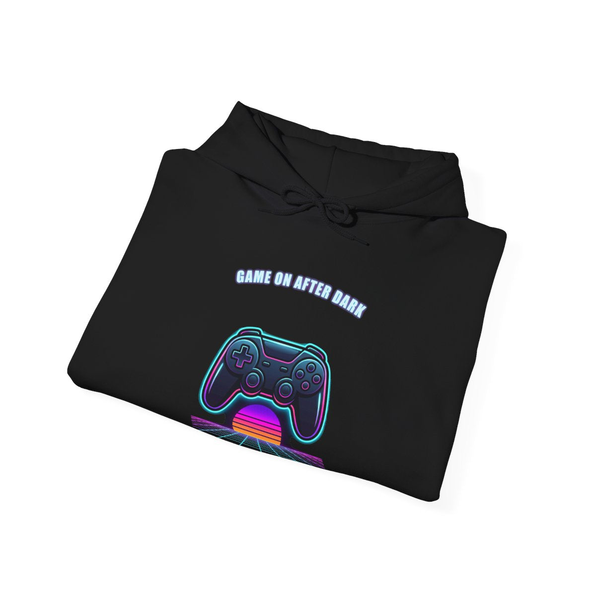 Game On After Dark Hoodie | Retro Synthwave Gaming Controller