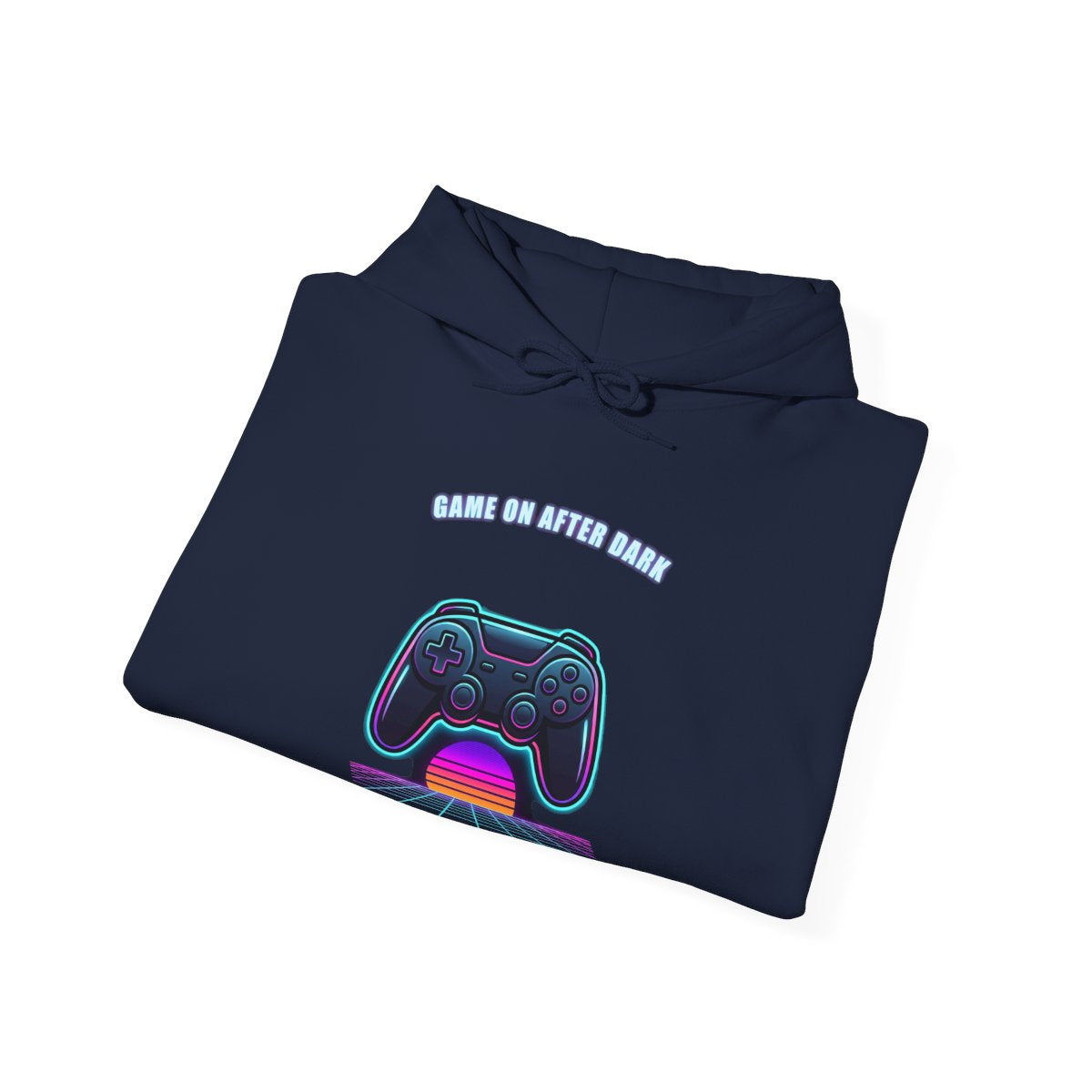 Game On After Dark Hoodie | Retro Synthwave Gaming Controller