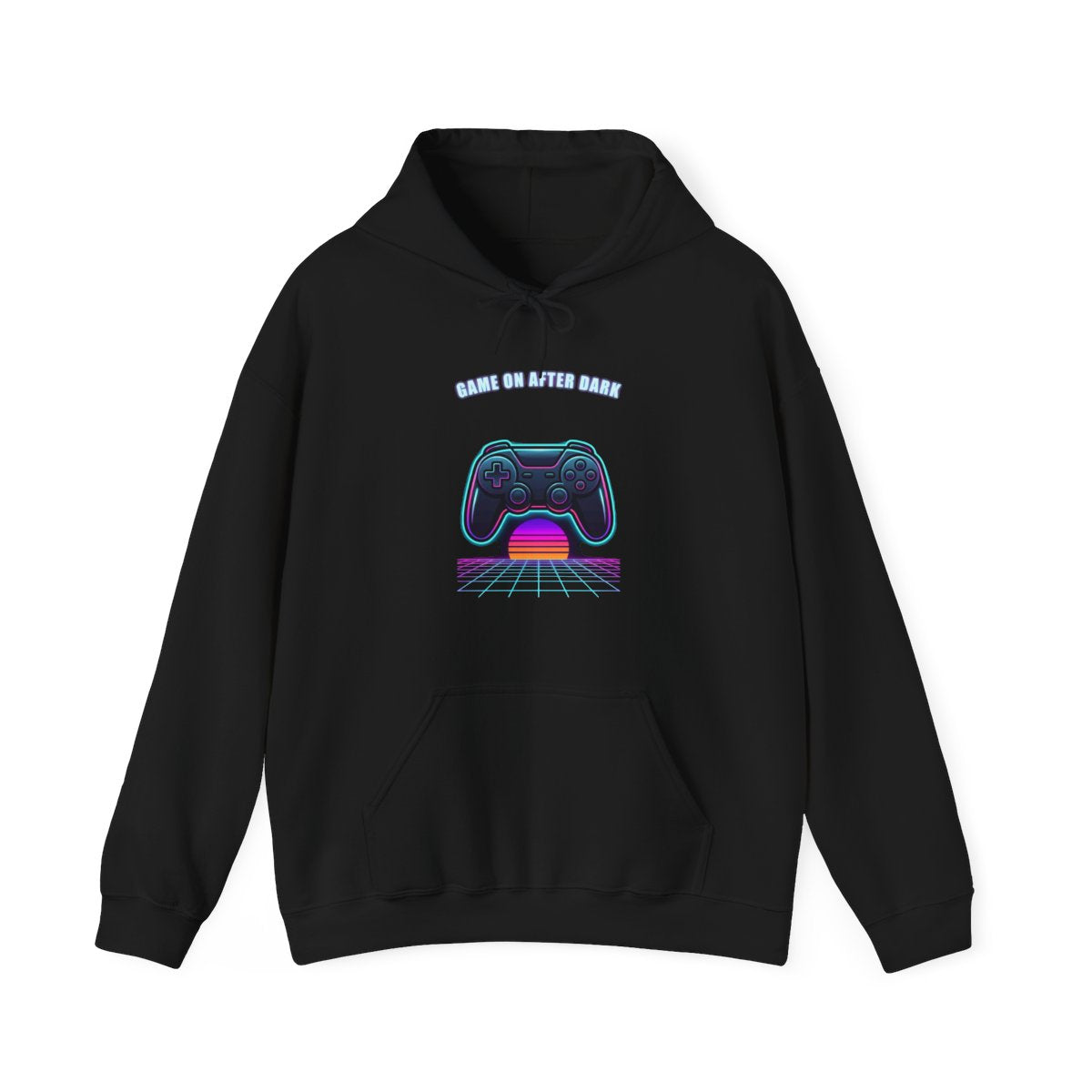 Game On After Dark Hoodie | Retro Synthwave Gaming Controller