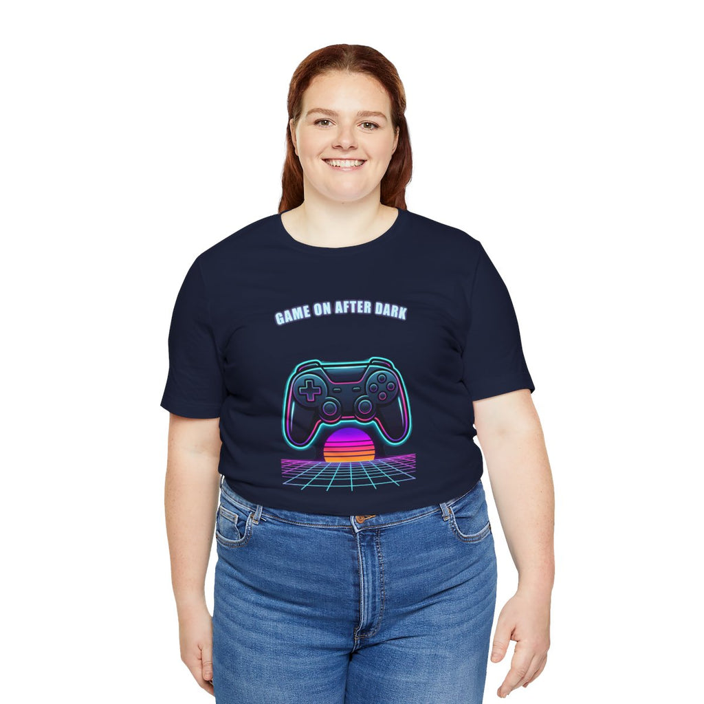 Game On After Dark Tee | Retro Synthwave Gaming Controller Shirt