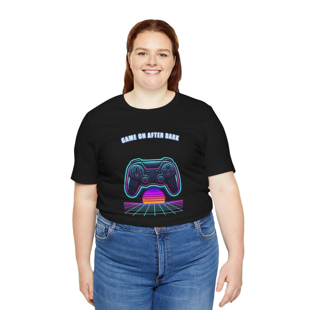 Game On After Dark Tee | Retro Synthwave Gaming Controller Shirt
