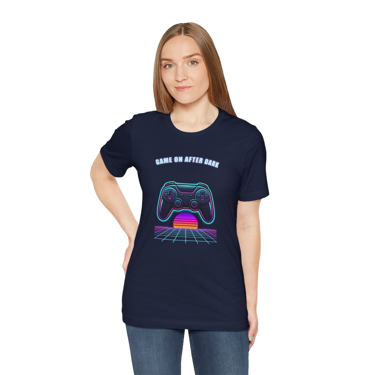 Game On After Dark Tee | Retro Synthwave Gaming Controller Shirt