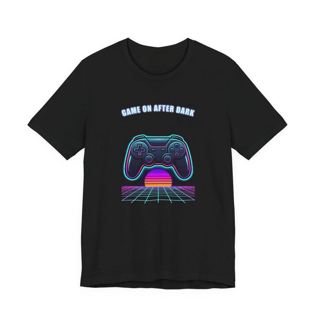 Game On After Dark Tee | Retro Synthwave Gaming Controller Shirt