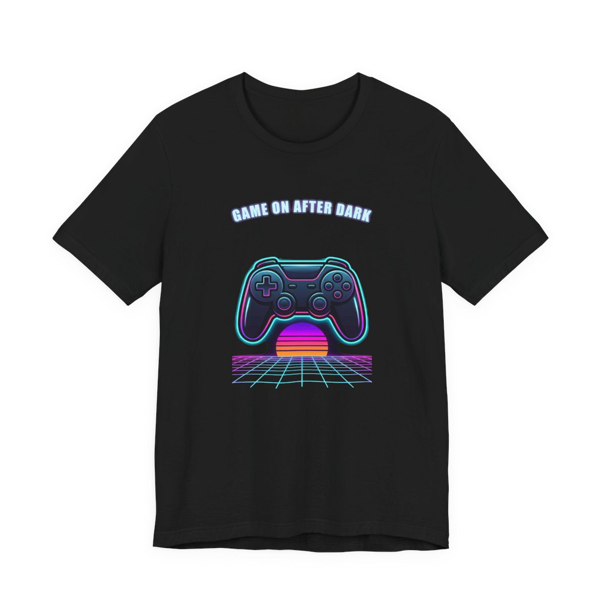 Game On After Dark Tee | Retro Synthwave Gaming Controller Shirt