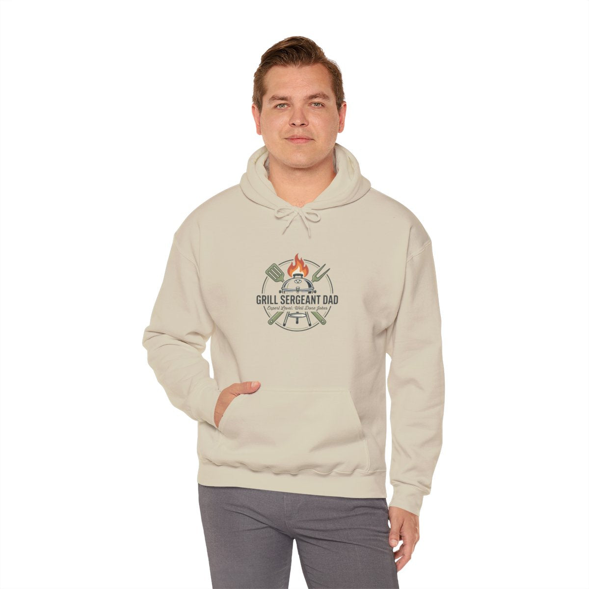 Grill Sergeant Dad Hoodie | Father’s Day, Retro Outdoorsy BBQ