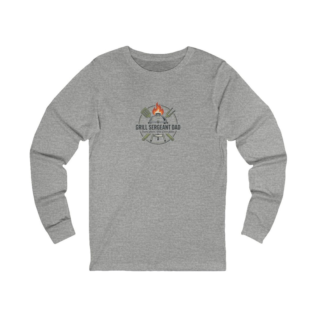 Grill Sergeant Dad Long Sleeve Tee | Father’s Day, BBQ, Fishing, Retro Outdoorsy