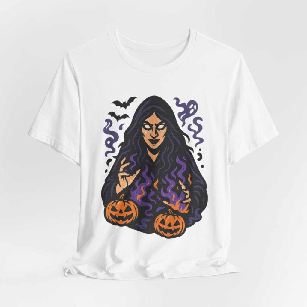 Halloween Witch Tee | Spooky Witch Pumpkin Graphic Shirt