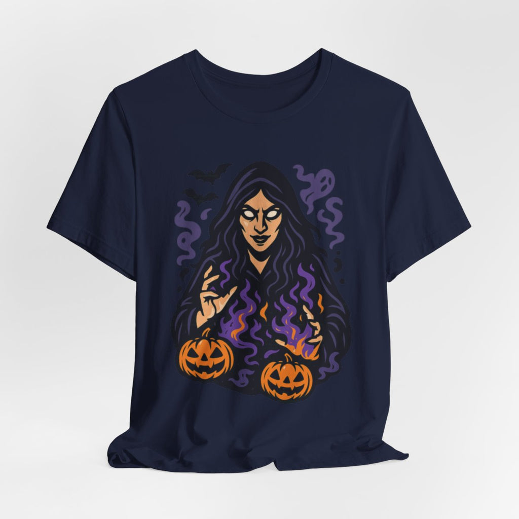Halloween Witch Tee | Spooky Witch Pumpkin Graphic Shirt