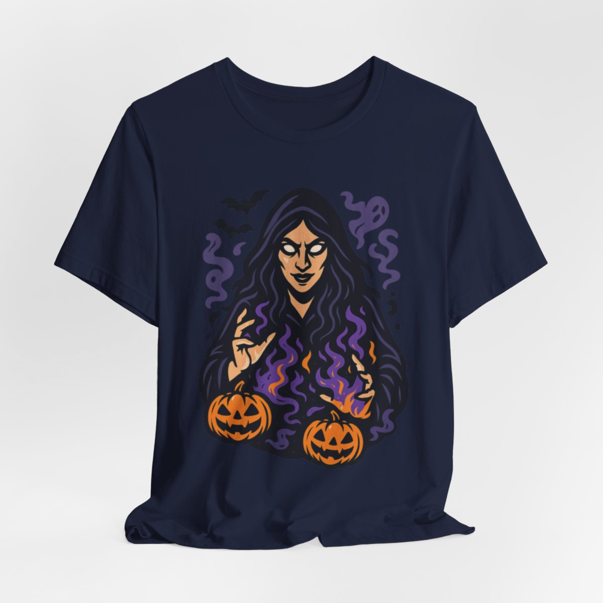Halloween Witch Tee | Spooky Witch Pumpkin Graphic Shirt