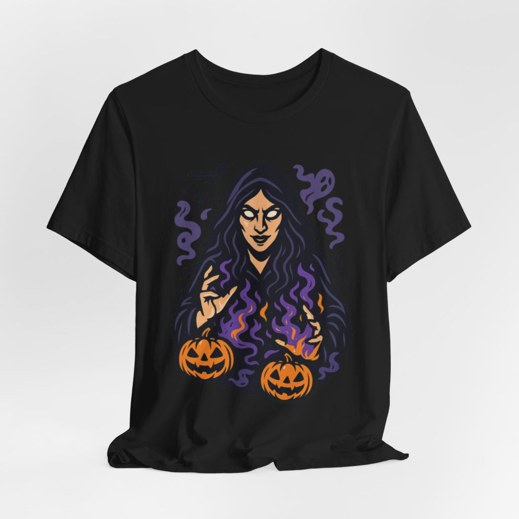 Halloween Witch Tee | Spooky Witch Pumpkin Graphic Shirt