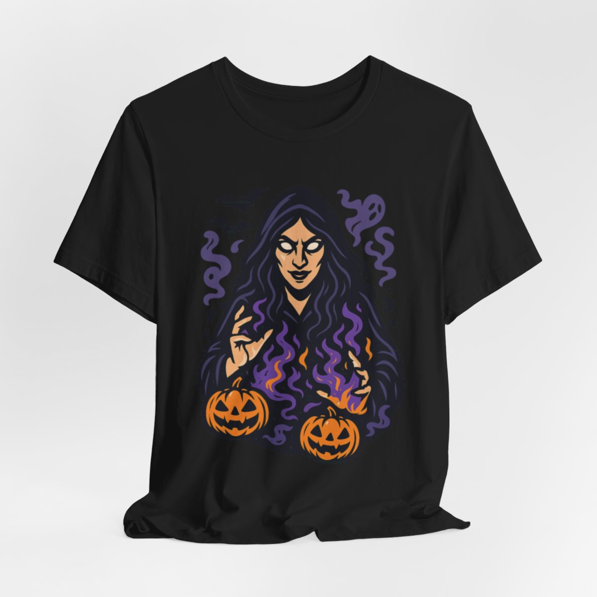 Halloween Witch Tee | Spooky Witch Pumpkin Graphic Shirt