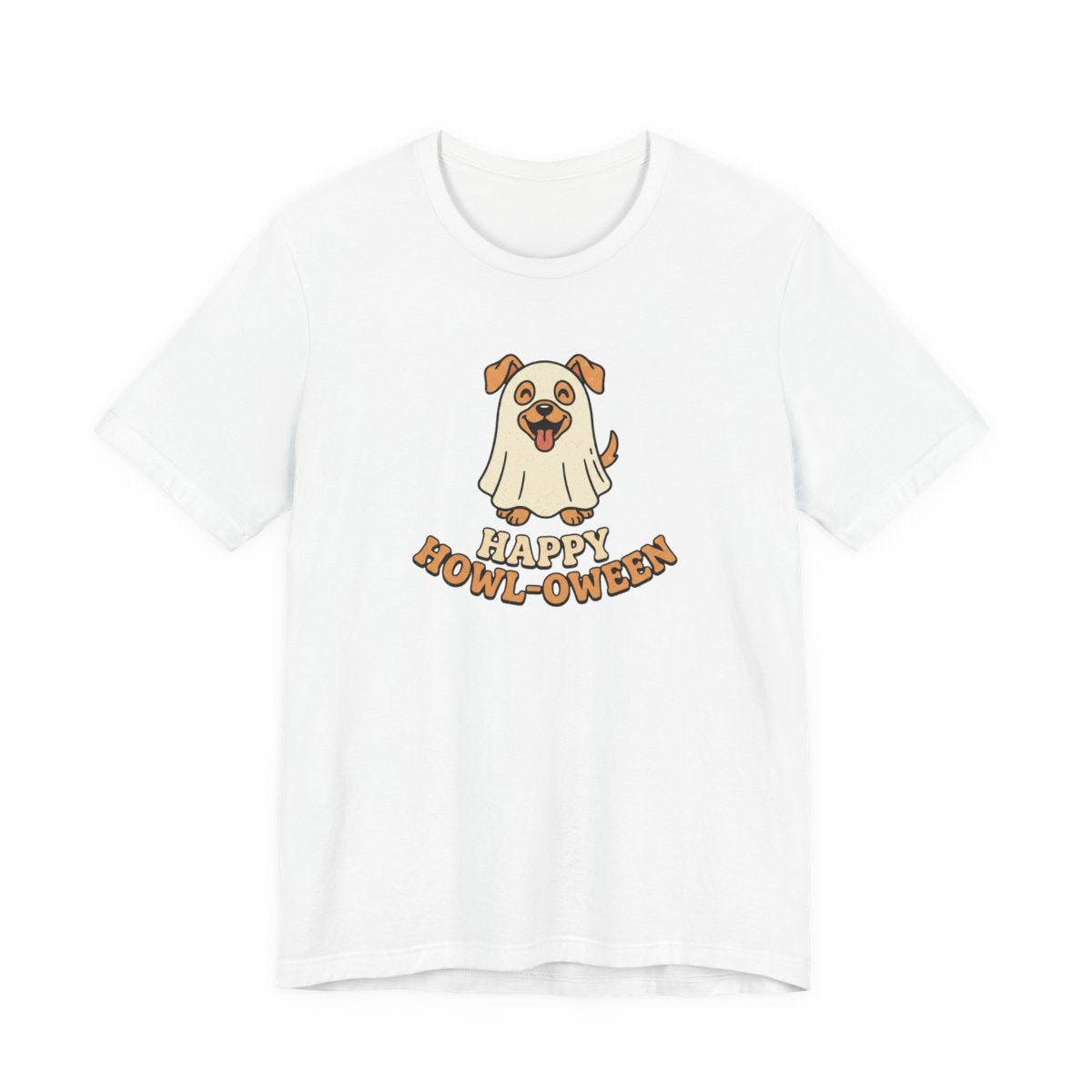 Happy Howl-oween Tee | Funny Dog Ghost Halloween Shirt
