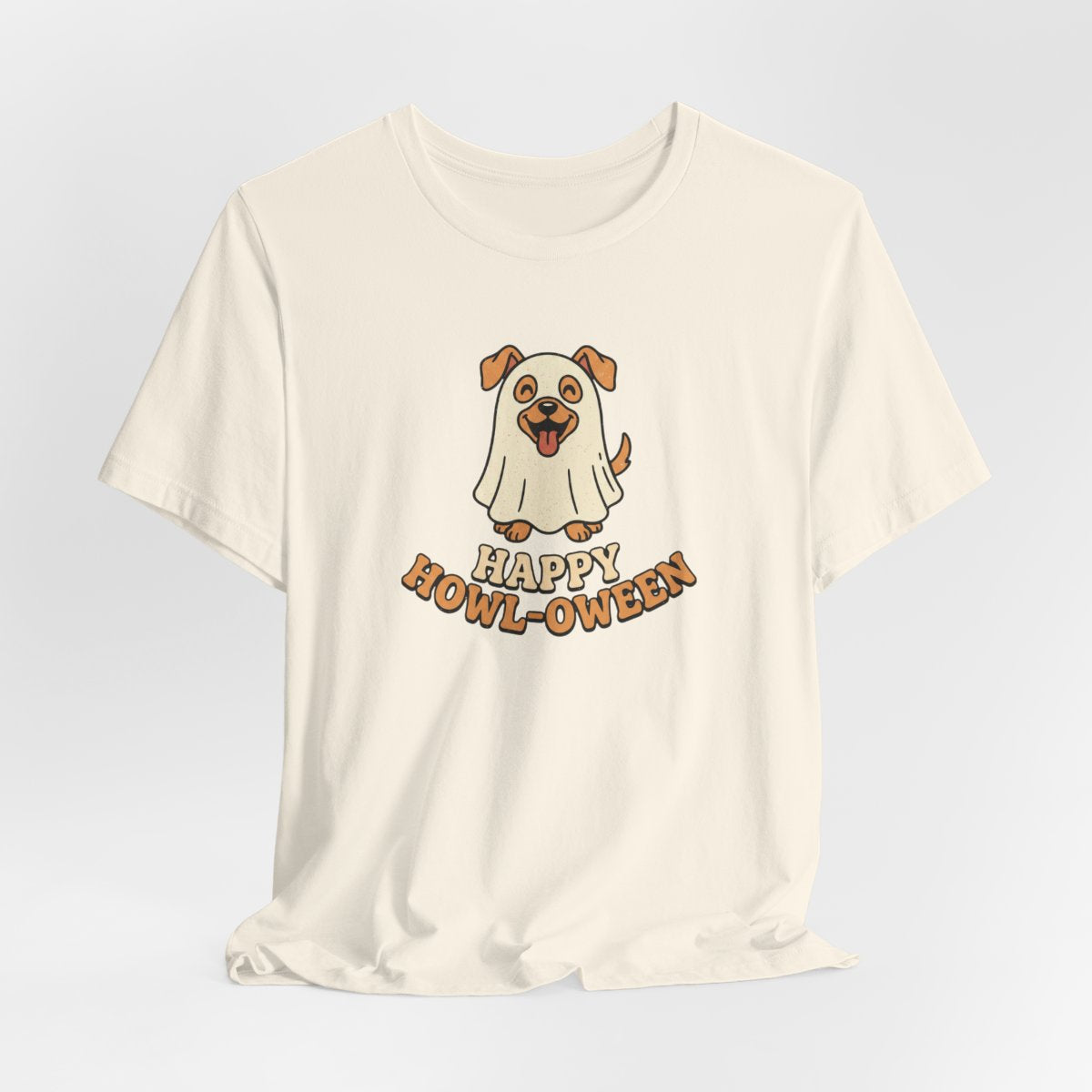 Happy Howl-oween Tee | Funny Dog Ghost Halloween Shirt