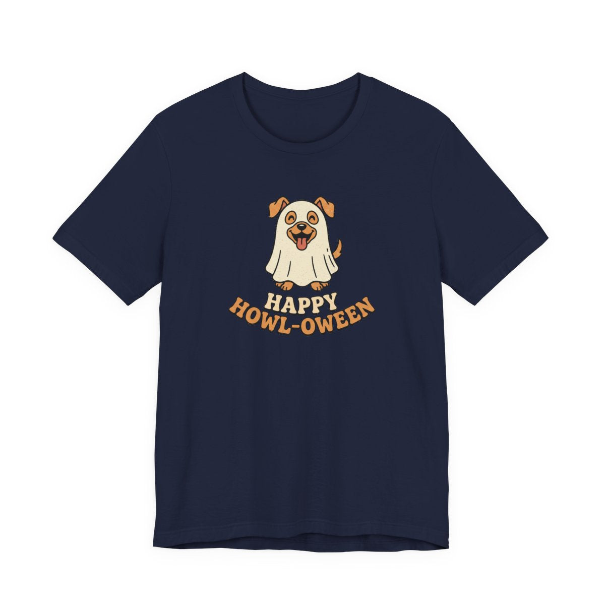 Happy Howl-oween Tee | Funny Dog Ghost Halloween Shirt