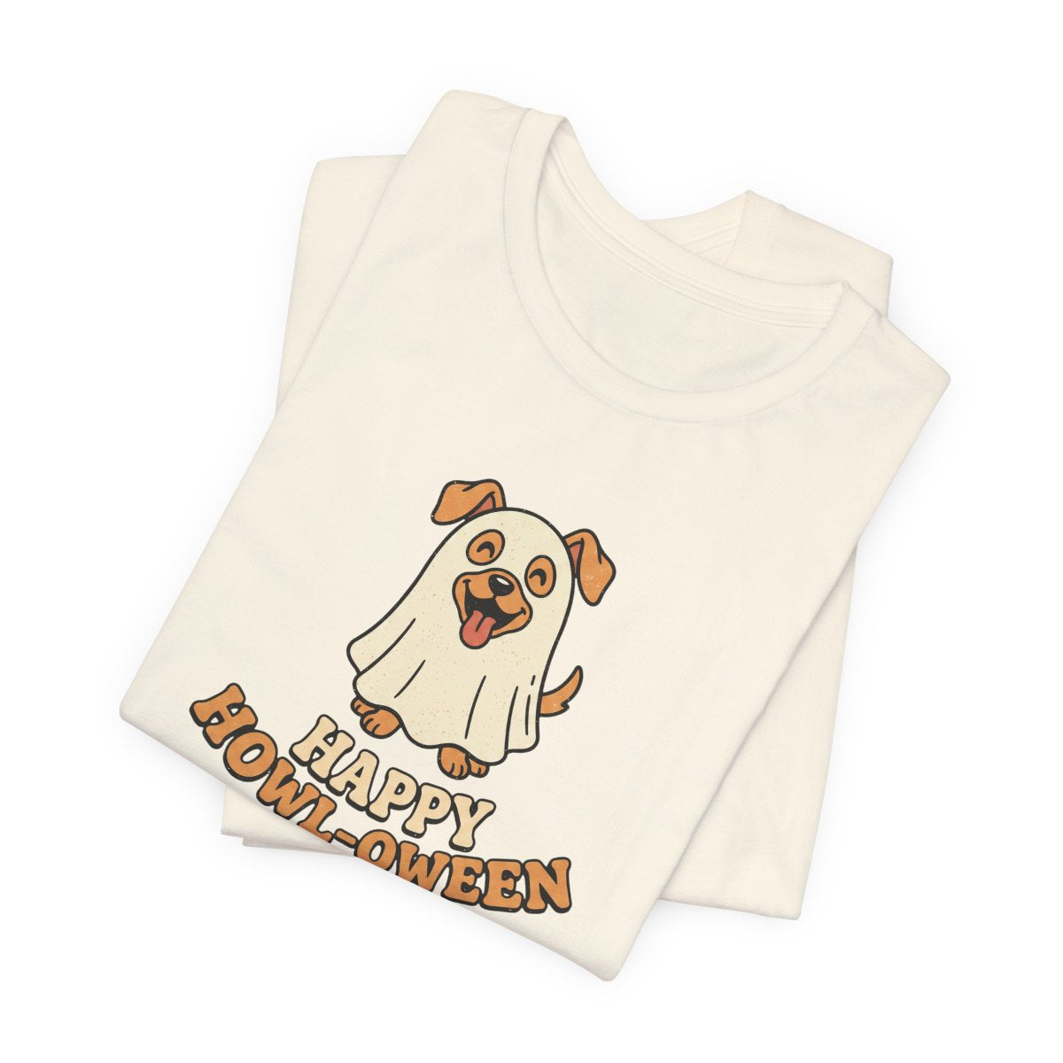 Happy Howl-oween Tee | Funny Dog Ghost Halloween Shirt