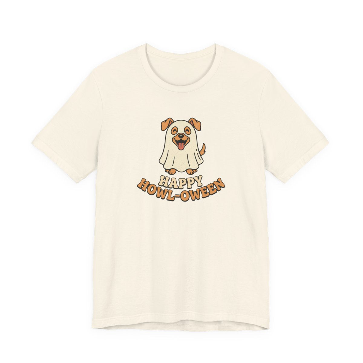Happy Howl-oween Tee | Funny Dog Ghost Halloween Shirt