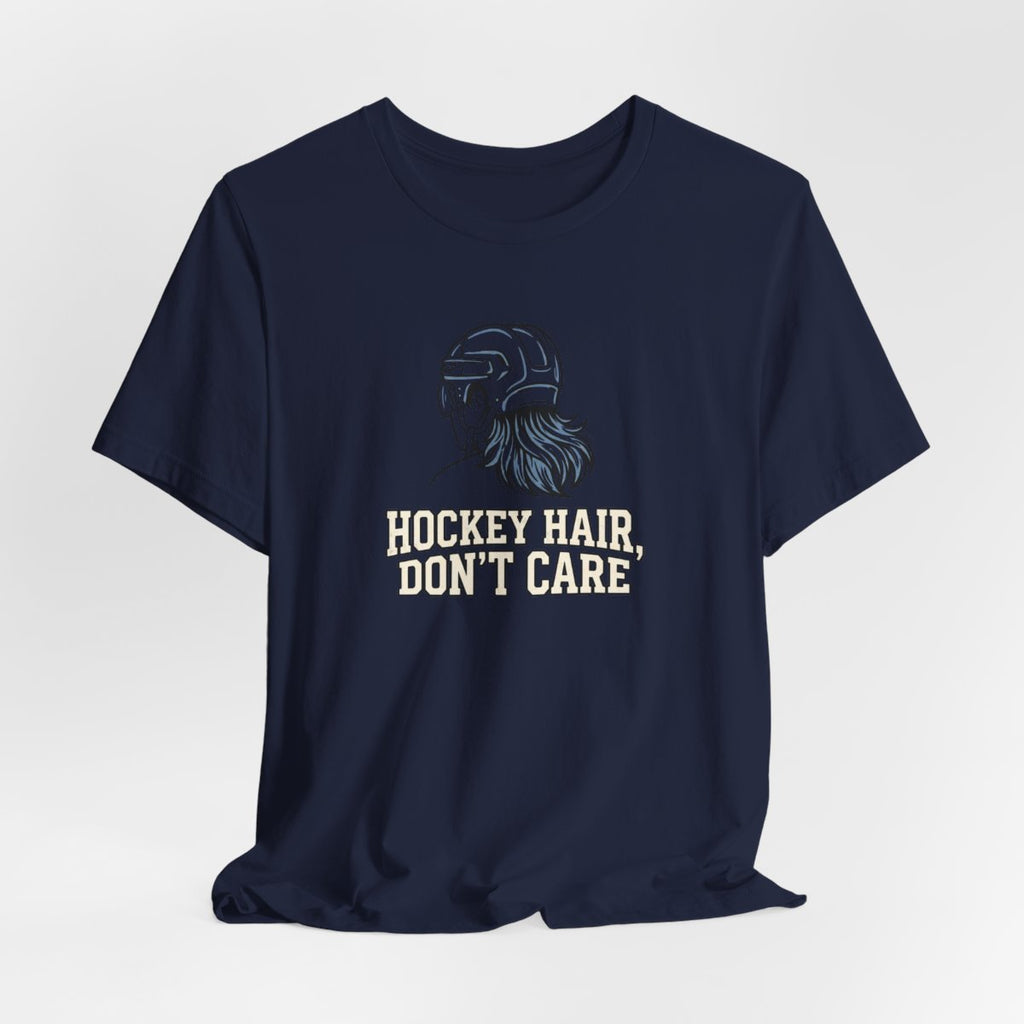 Hockey Hair Don't Care Tee | Funny Mullet Hockey Shirt