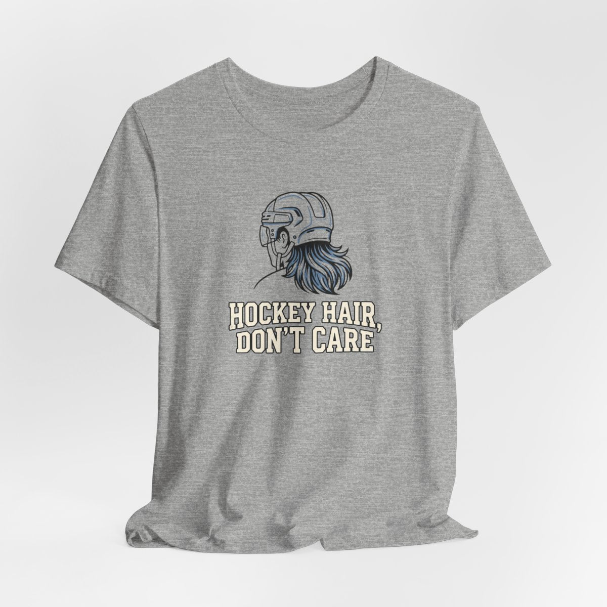 Hockey Hair Don't Care Tee | Funny Mullet Hockey Shirt