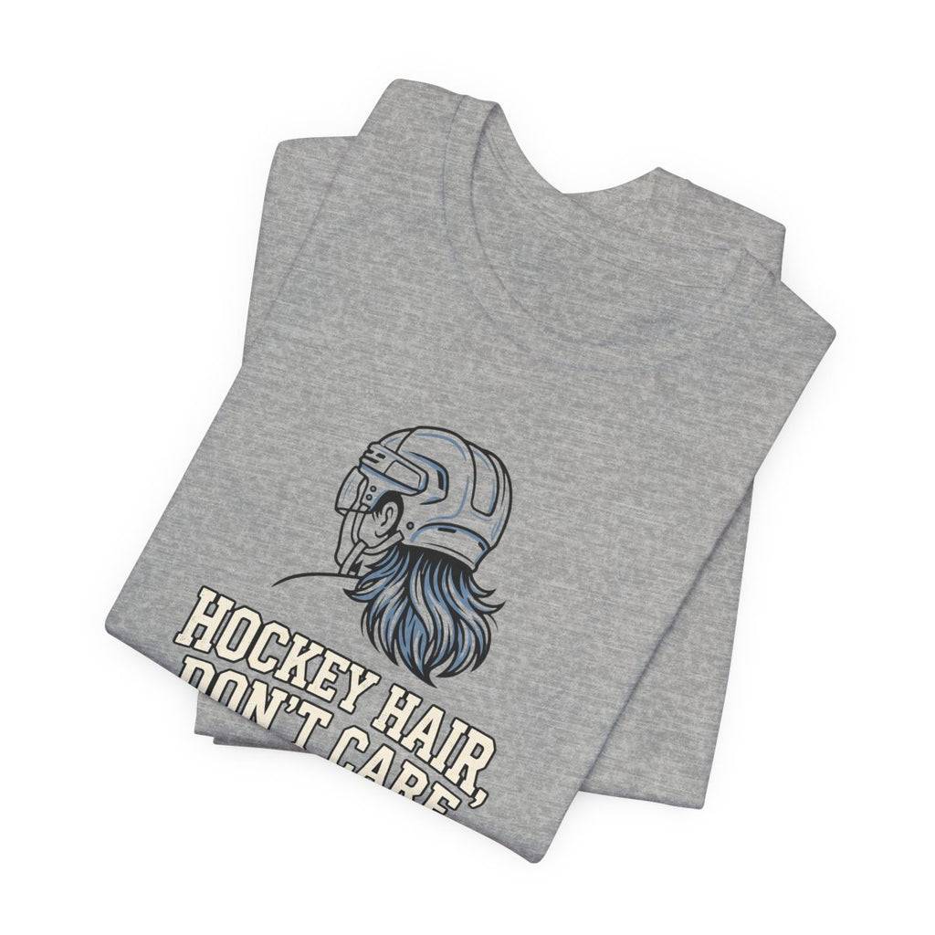 Hockey Hair Don't Care Tee | Funny Mullet Hockey Shirt