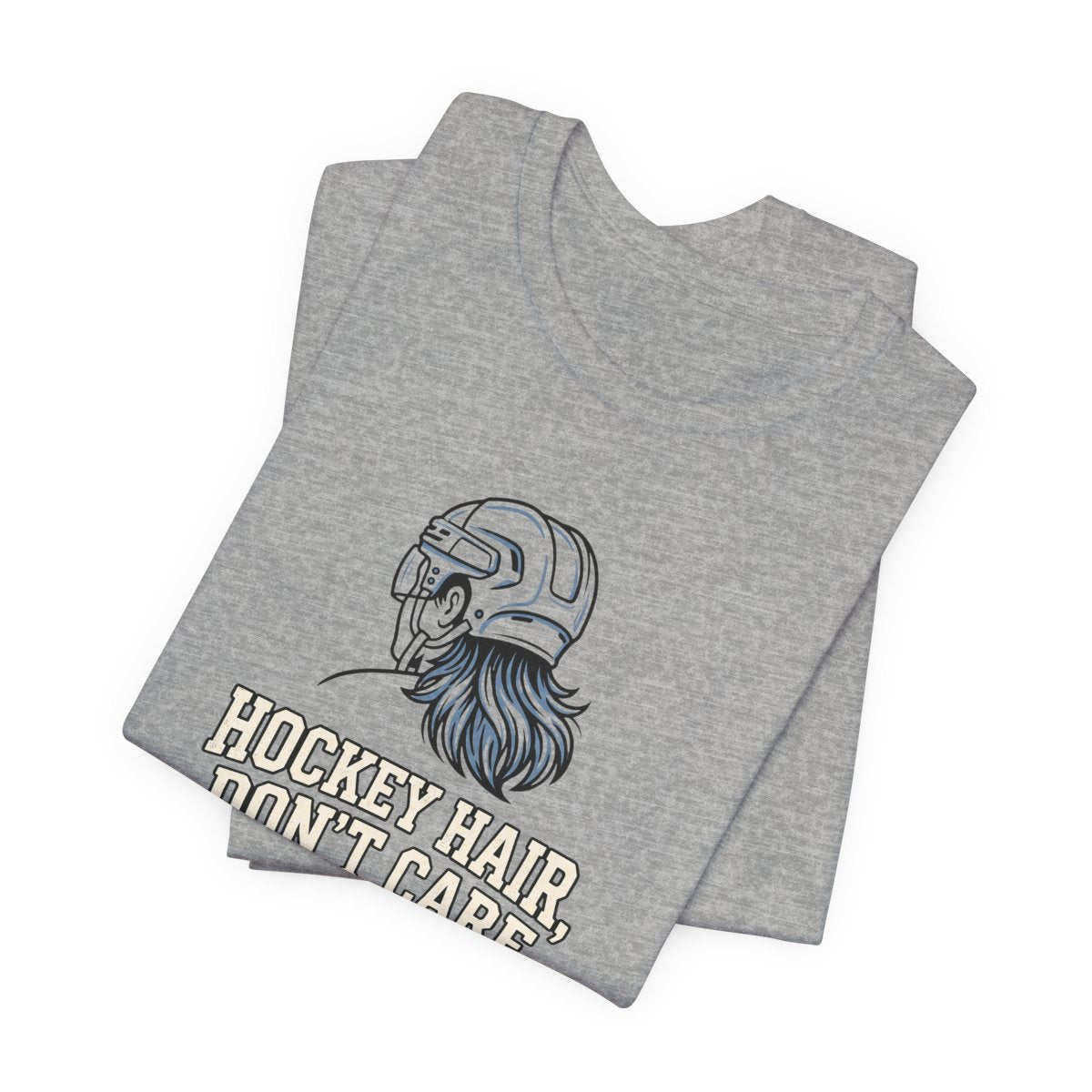 Hockey Hair Don't Care Tee | Funny Mullet Hockey Shirt