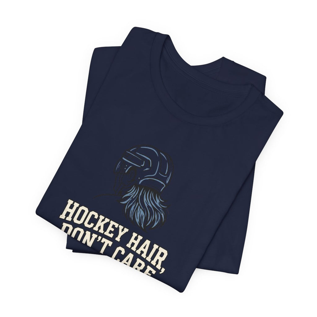 Hockey Hair Don't Care Tee | Funny Mullet Hockey Shirt