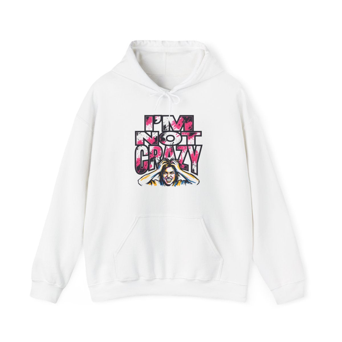 I'm Not Crazy Hoodie | Funny Sarcastic Statement Graphic Sweatshirt