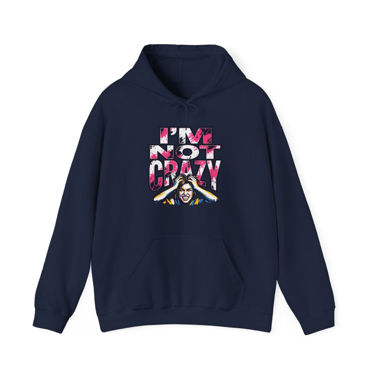 I'm Not Crazy Hoodie | Funny Sarcastic Statement Graphic Sweatshirt