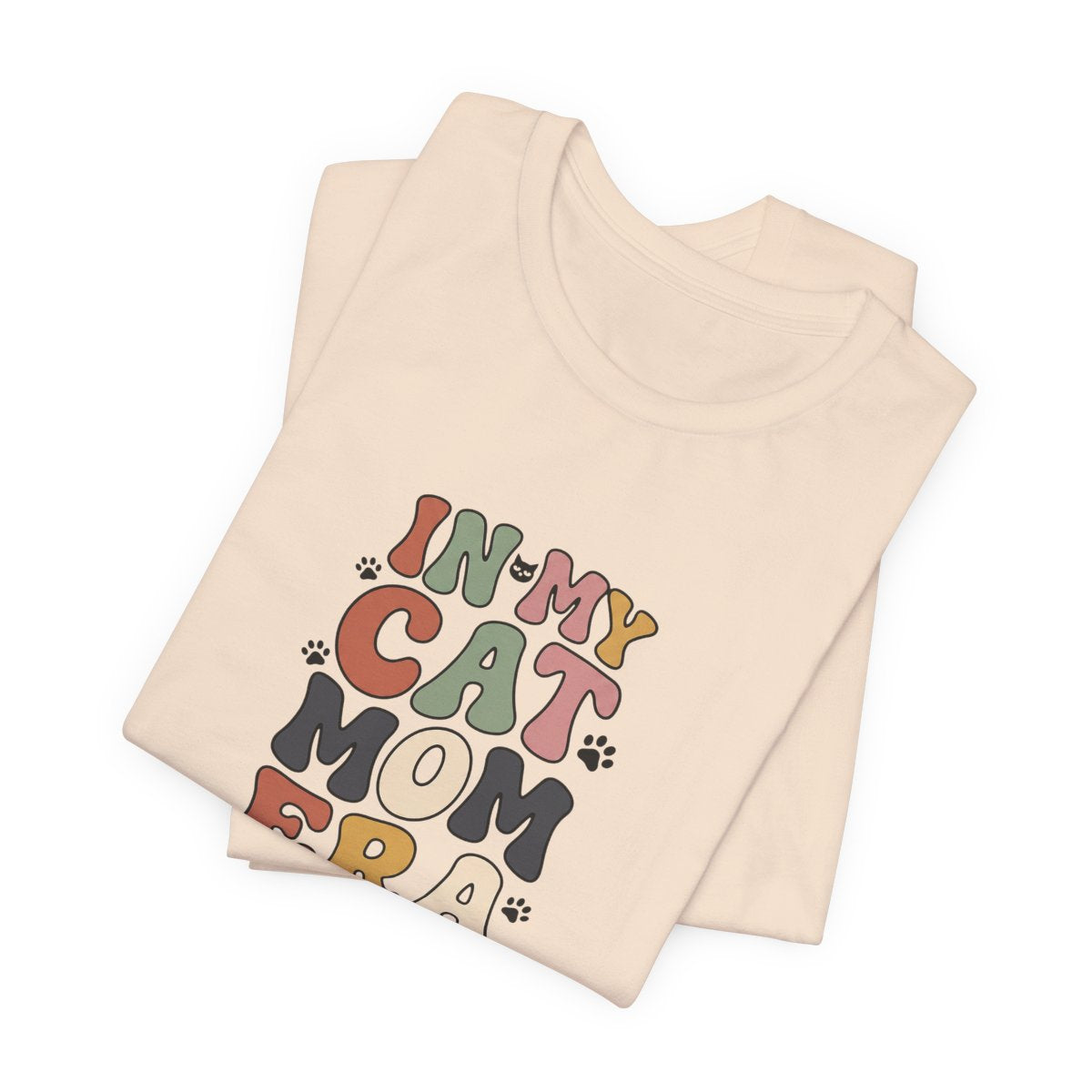 In My Cat Mom Era Tee | Retro Groovy Cat Lover Shirt