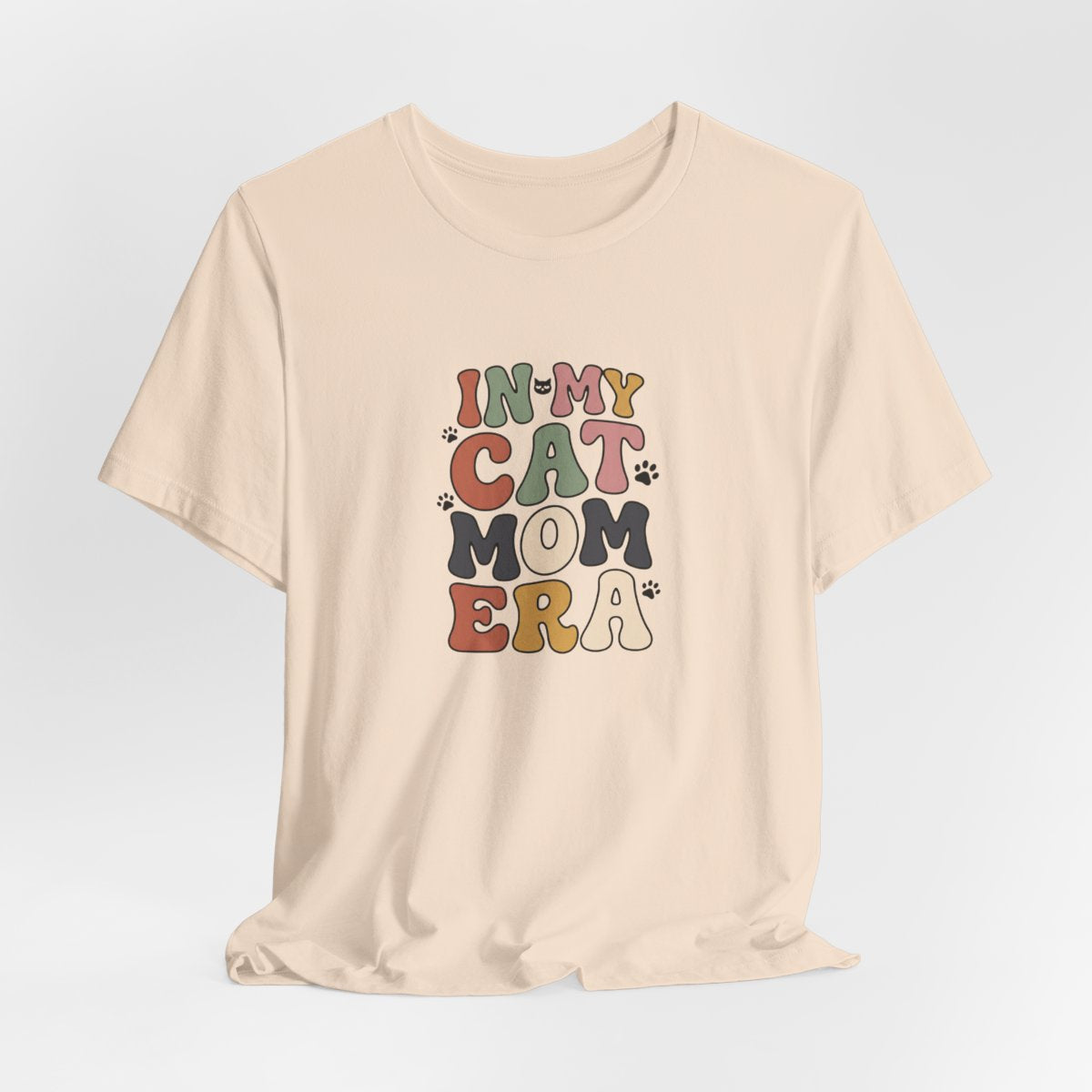 In My Cat Mom Era Tee | Retro Groovy Cat Lover Shirt