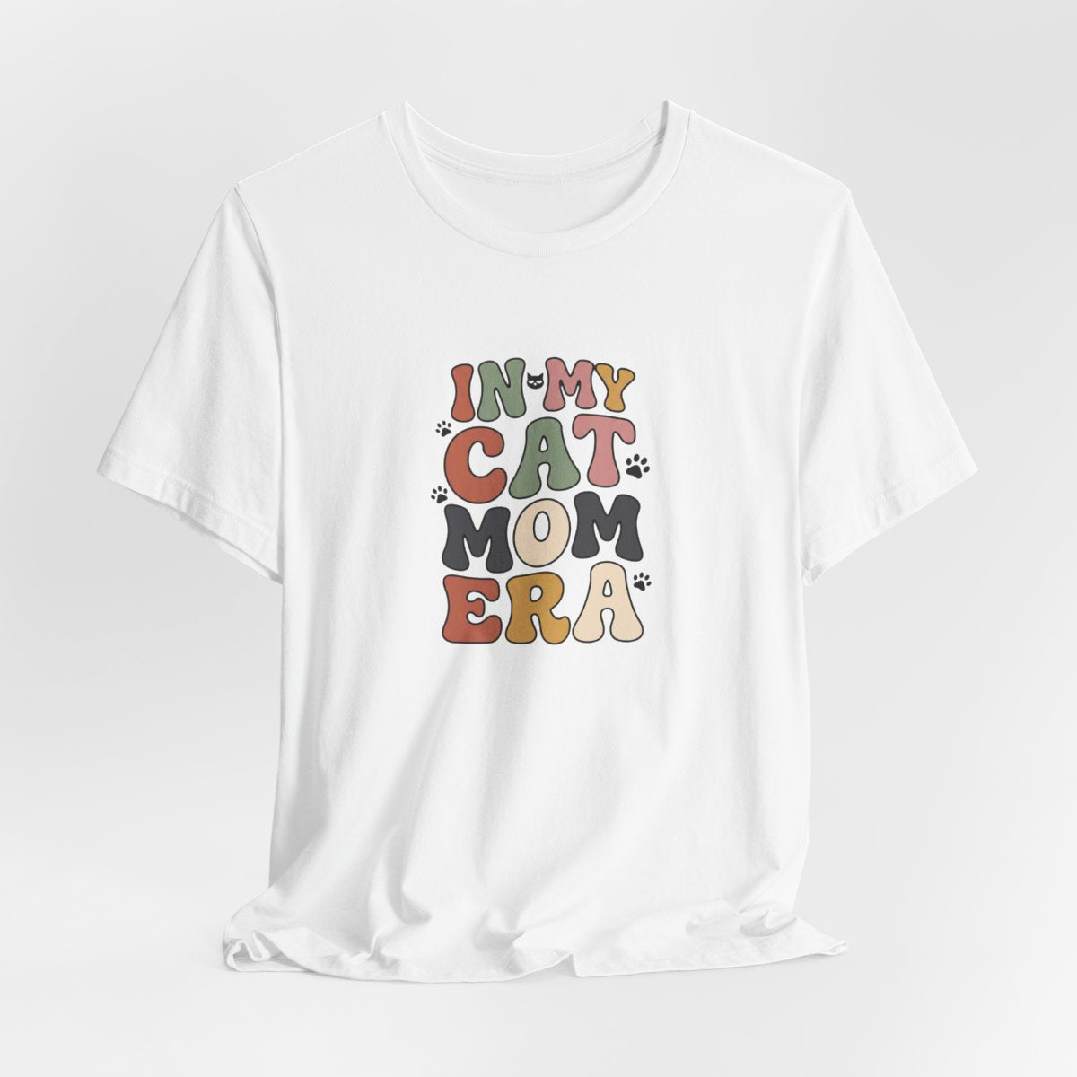 In My Cat Mom Era Tee | Retro Groovy Cat Lover Shirt