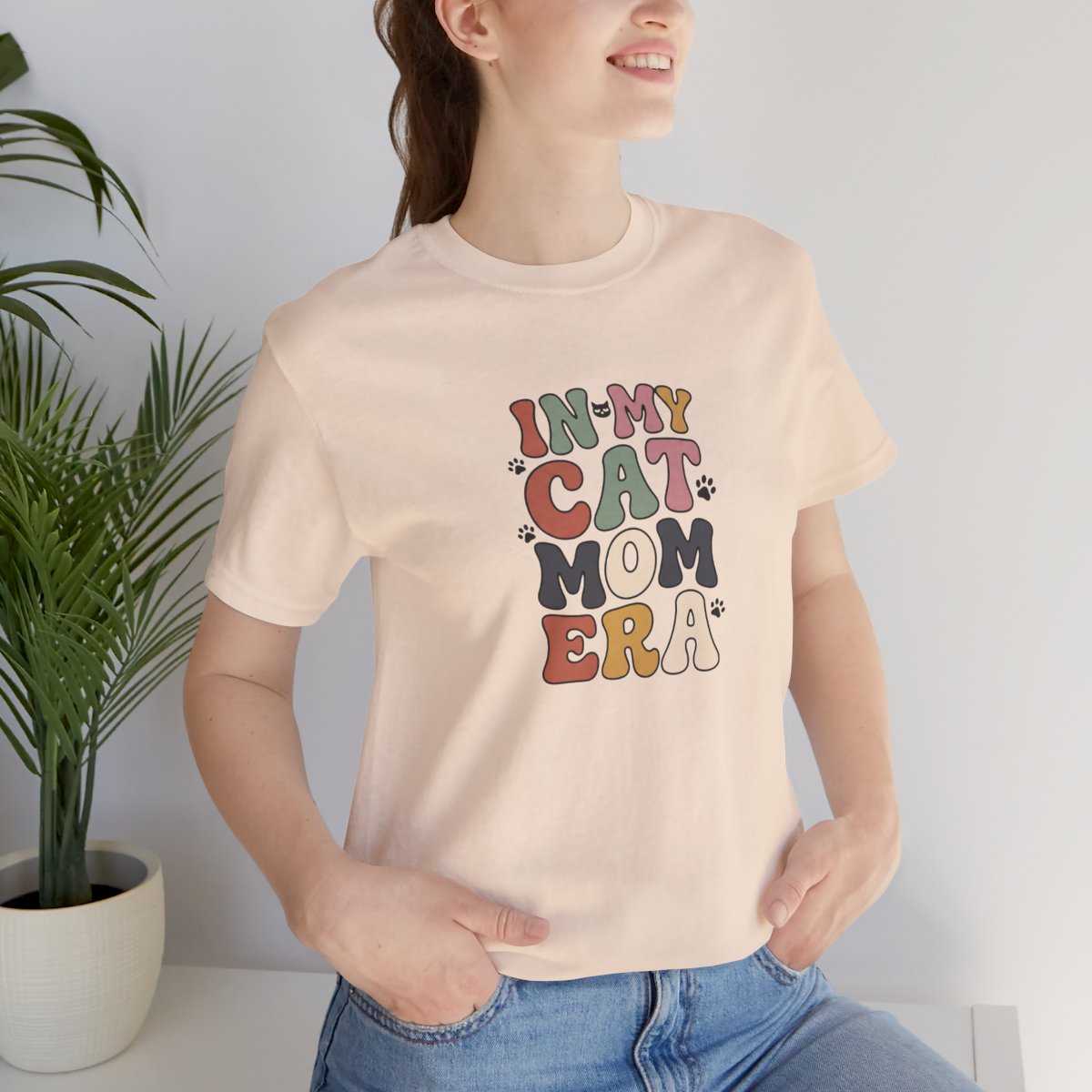 In My Cat Mom Era Tee | Retro Groovy Cat Lover Shirt