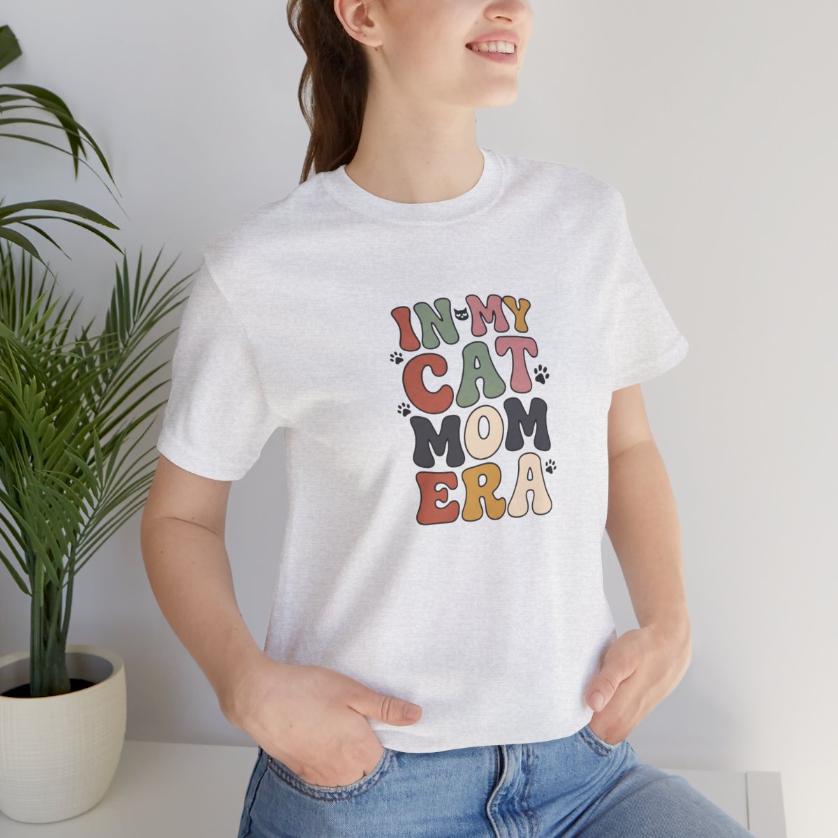 In My Cat Mom Era Tee | Retro Groovy Cat Lover Shirt