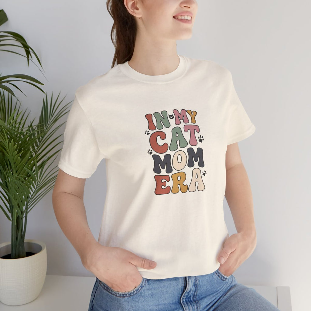 In My Cat Mom Era Tee | Retro Groovy Cat Lover Shirt